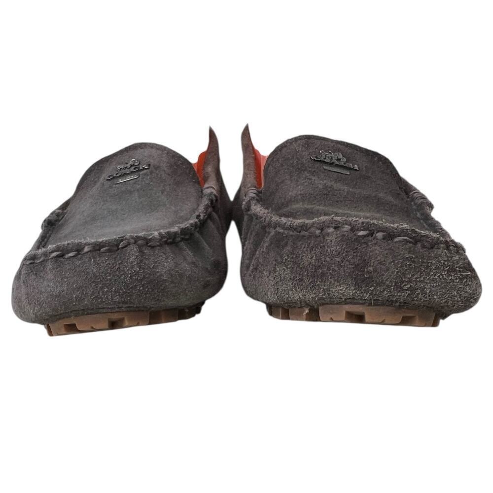 COACH Amber Suede Leather Loafer in Gray Women’s Size 8.5B Narrow - Picture 8 of 14